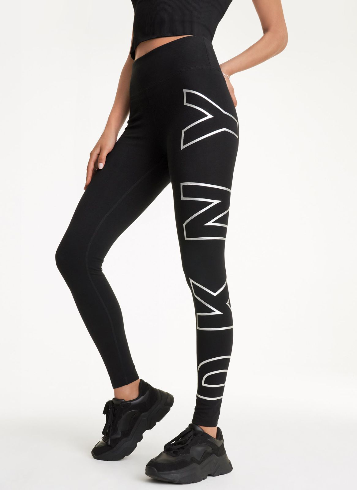 WhatsApp Image 2025-08-08 at 18.13.09_a2f413e2 HIGH WAIST Logo Leggings - Image 1