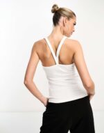 Logo Ribbed Tank Top - Image 2