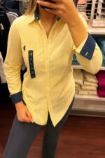 US Polo Assn logo Long Sleeve Oxford Shirt