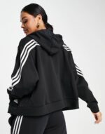 Sportswear future icons 3 stripes hoodie in black - Image 2