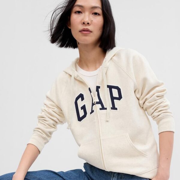Relaxed Gap Logo Zip Hoodie