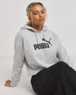 Logo Oversized Cropped Hoodie