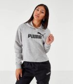 Logo Oversized Cropped Hoodie - Image 4