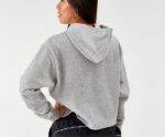 Logo Oversized Cropped Hoodie - Image 2