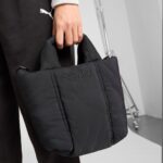 Logo Puffer Mini Tote Bag