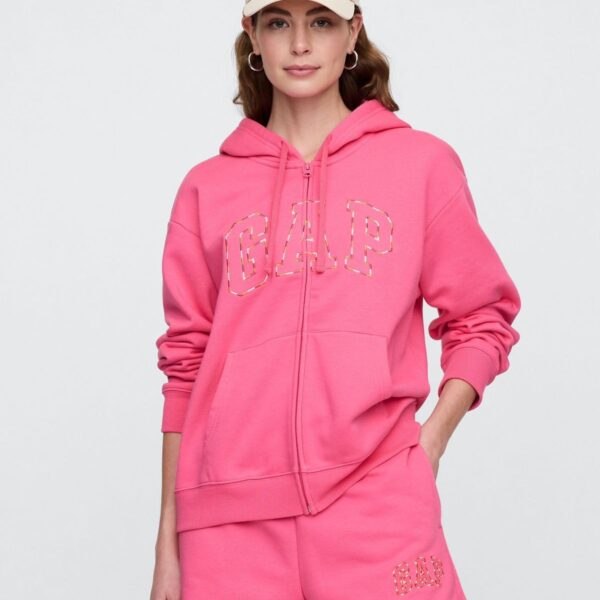 Relaxed Gap Logo Zip Hoodie