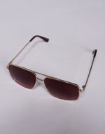 ALDO Baeberiel metal square sunglasses with red gradient lens - Image 3