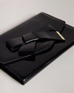 Ted Baker Black Nikkey Knot Bow Envelope Purse - Image 4