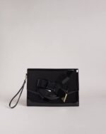 Ted Baker Black Nikkey Knot Bow Envelope Purse - Image 2