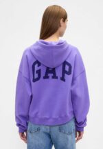 Relaxed Gap Mini-Logo Cropped Hoodie - Image 2