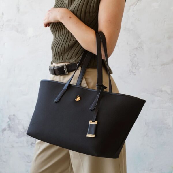 Logo Tote Bag in Black