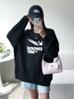 Logo Oversized Fleece Sweatshirt - Image 5