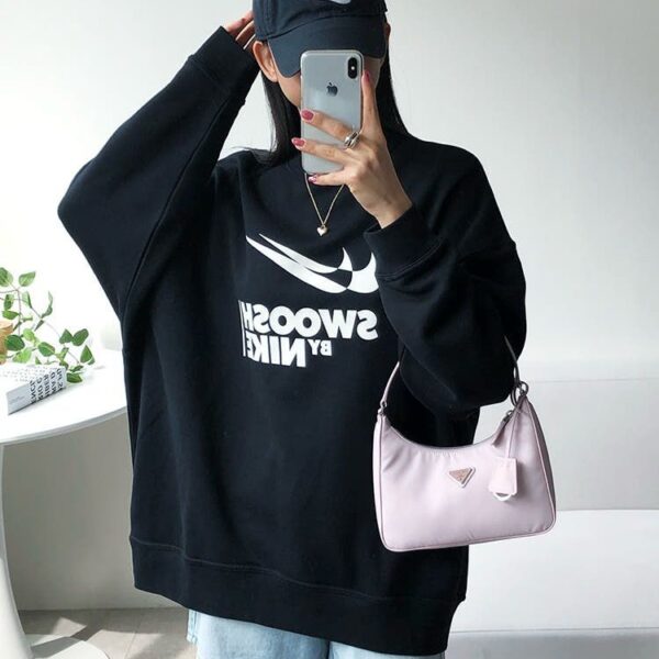 Logo Oversized Fleece Sweatshirt