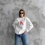 Logo Oversized Fleece Sweatshirt - Image 4