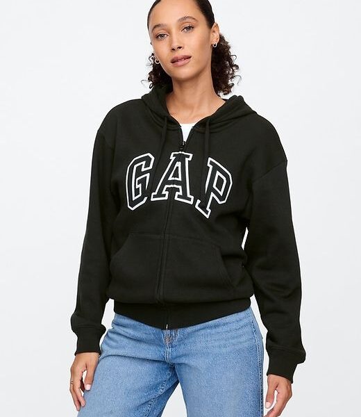 Relaxed Gap Logo Zip Hoodie
