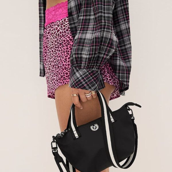 Logo MINI NYLON TOTE CROSSBODY BAG