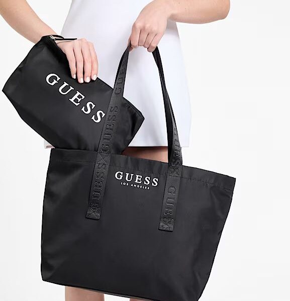 Logo Nylon Tote Bag Travel Set