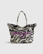 Black Zebra Roll Top Holdall Bag - Image 2