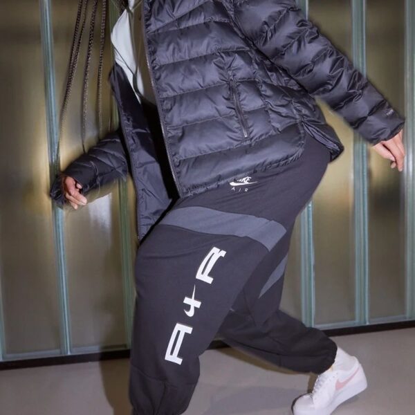 Nike Air oversized joggers in black