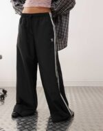 Logo Wide Leg Track Pants - Image 2