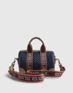 Logo Denim Bowler Bag - Image 5