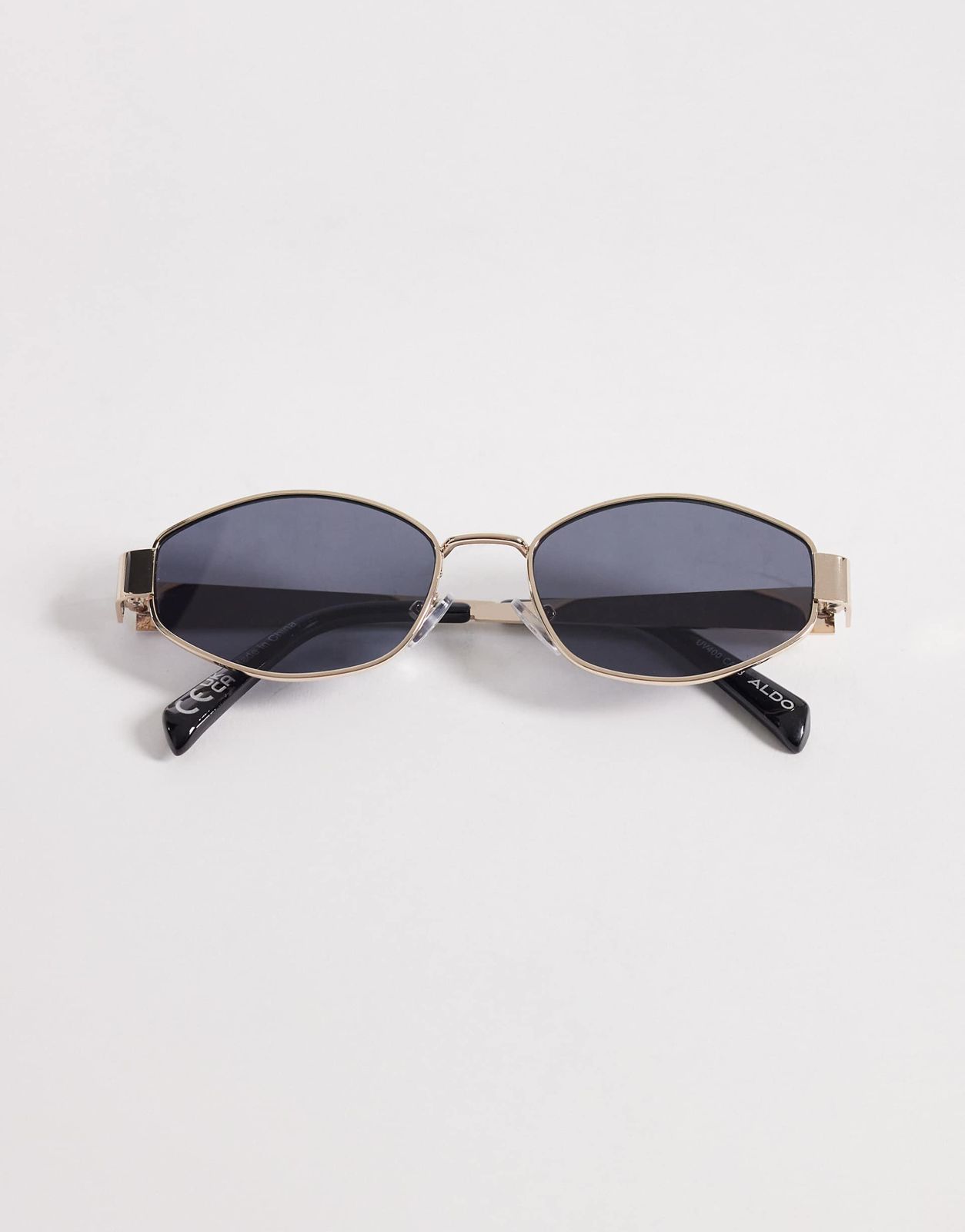 WhatsApp Image 2026-05-02 at 1.27.33 PMz ALDO Miiaa oval metal frame sunglasses in gold - Image 1