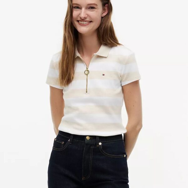Slim Fit Zip Polo