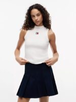 Logo Slim Fit Ribbed Top