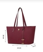 Logo Tote Bag in Maroon - Image 5
