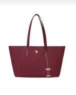 Logo Tote Bag in Maroon - Image 3