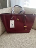 Logo Tote Bag in Maroon - Image 2
