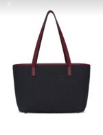 Logo Shoulder Tote Bag in Dark Blue - Image 3