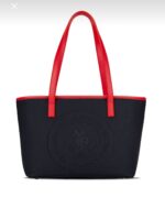 Logo Shoulder Tote Bag in Navy - Image 2