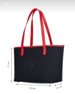 Logo Shoulder Tote Bag in Navy - Image 4