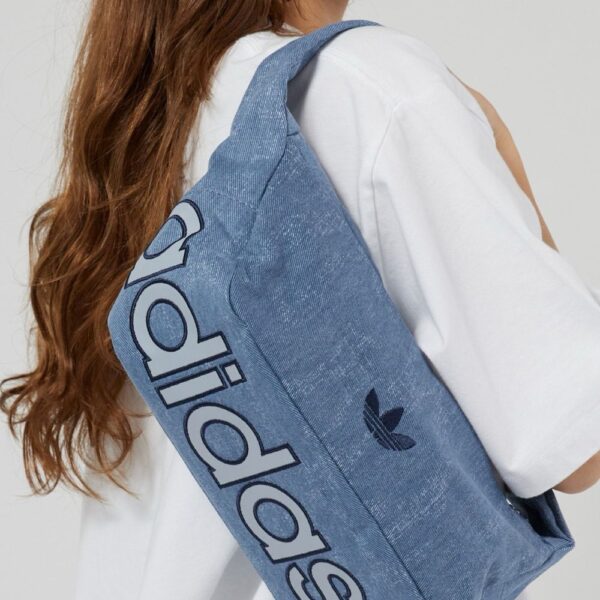 Logo Denim Shoulder Bag