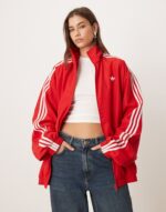Firebird adilenium track top in red and white