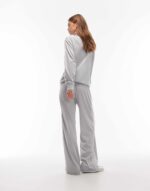 Logo Firebird Track Pants in Silver - Image 3