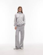 Logo Firebird Track Pants in Silver
