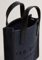 Logo Raffia Crossbody Bag - Image 5