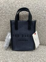 Logo Raffia Crossbody Bag - Image 2