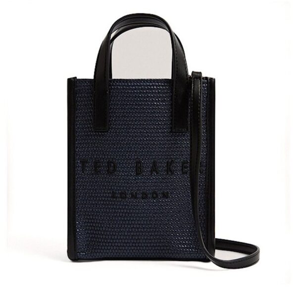 Logo Raffia Crossbody Bag
