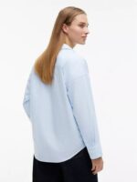 Relaxed Fit Crest Logo Striped Shirt - Image 3